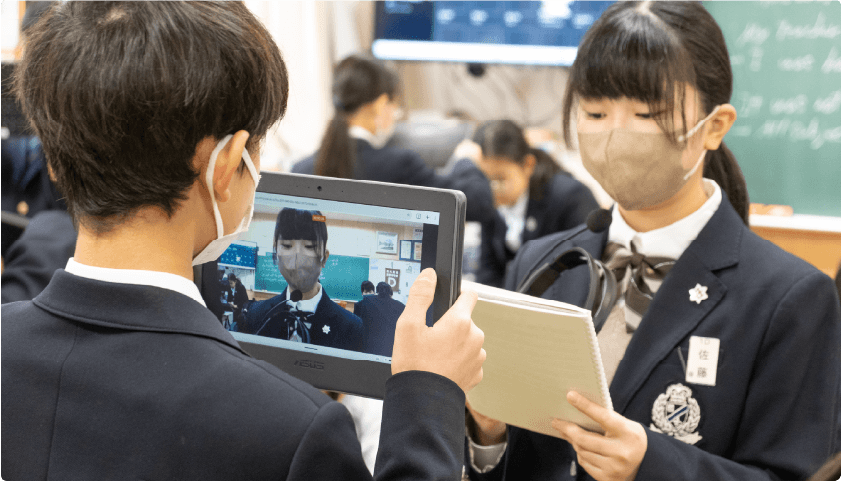 ClassPad.netを活用した授業風景