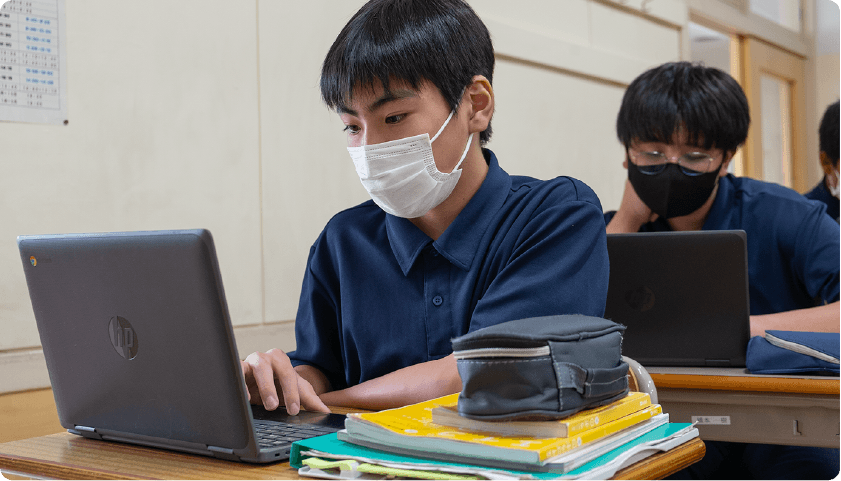 ClassPad.netを活用した授業風景