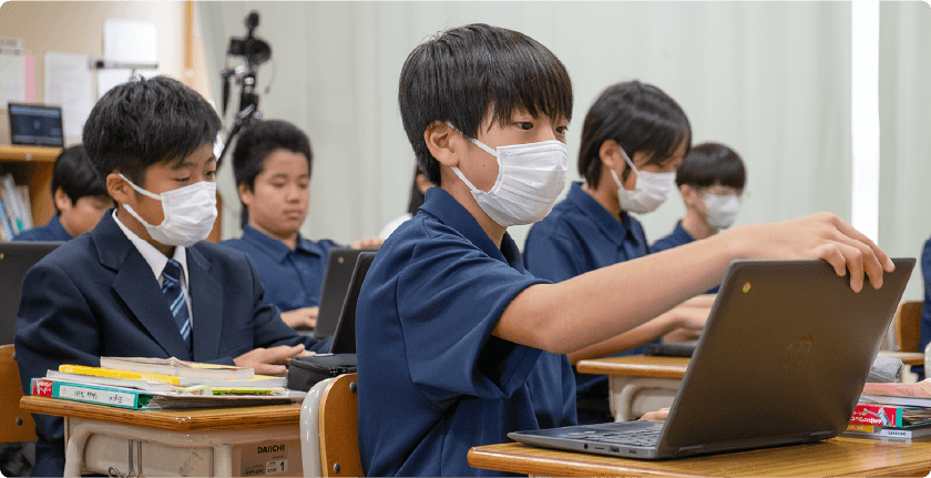ClassPad.netを活用した授業風景