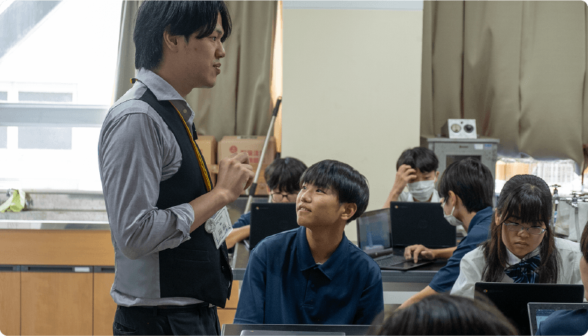 ClassPad.netを活用した授業風景