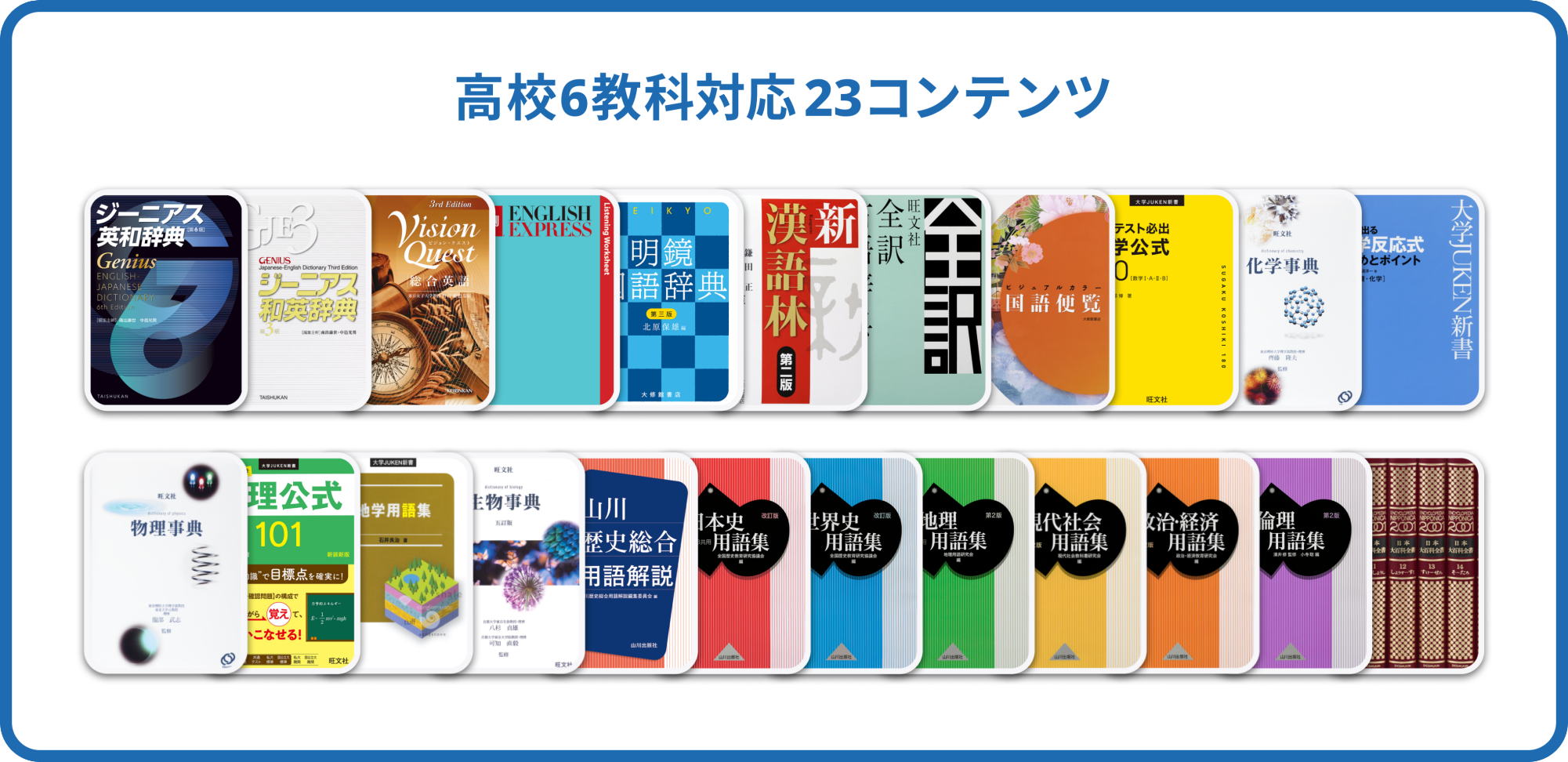 ClassPad.net　搭載コンテンツ　高校6教科対応23コンテンツ