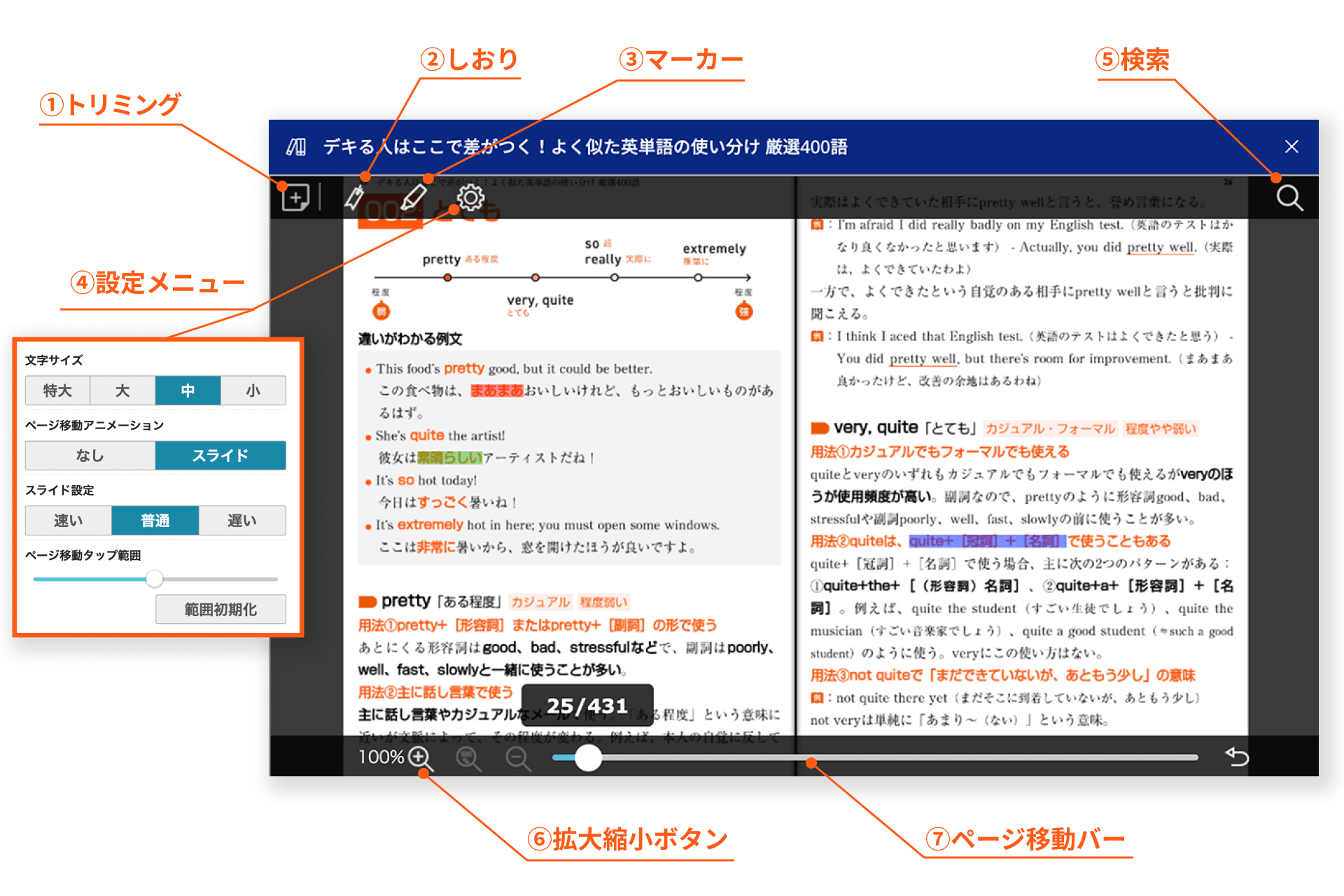 ClassPad.net 電子書籍ビューワー機能
