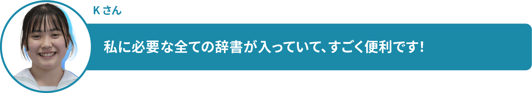 私に必要な全ての辞書が入っていて、すごく便利です！