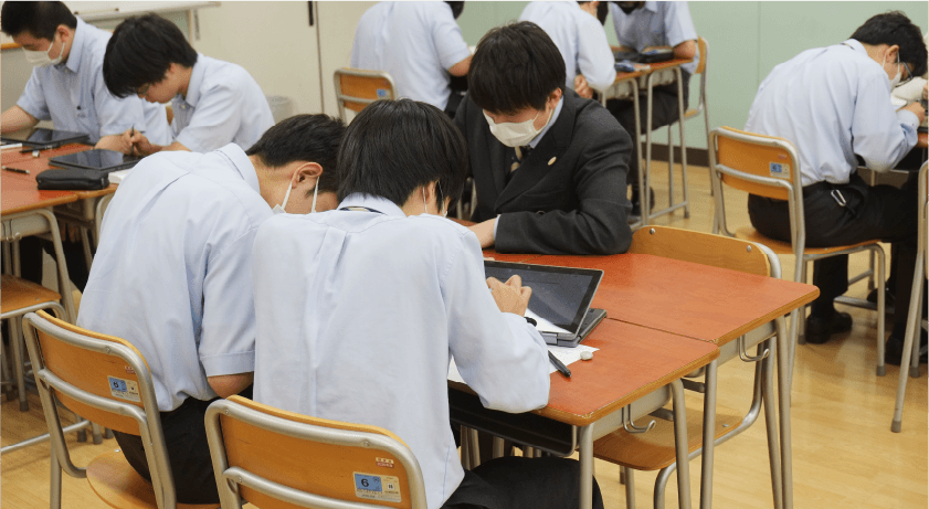 ClassPad.netを活用した授業風景