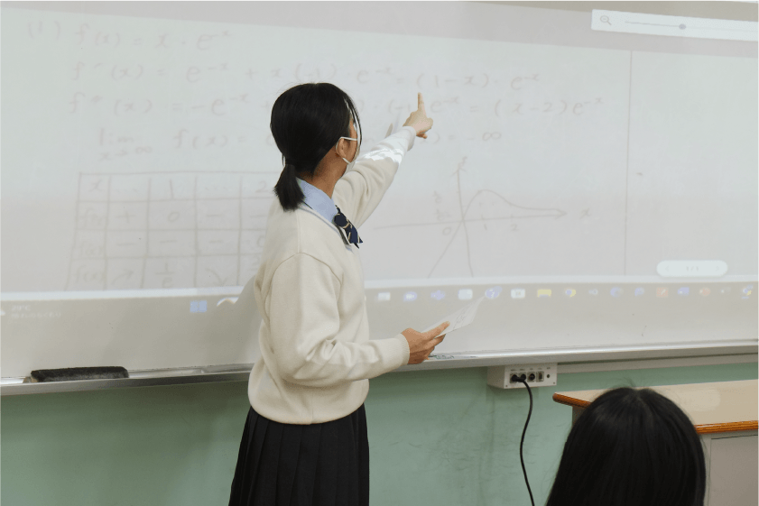 ClassPad.netを活用した授業風景