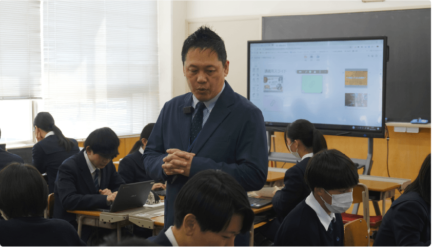ClassPad.netを活用した吉川牧人先生の授業風景
