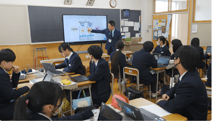 ClassPad.netを活用した吉川牧人先生の授業風景