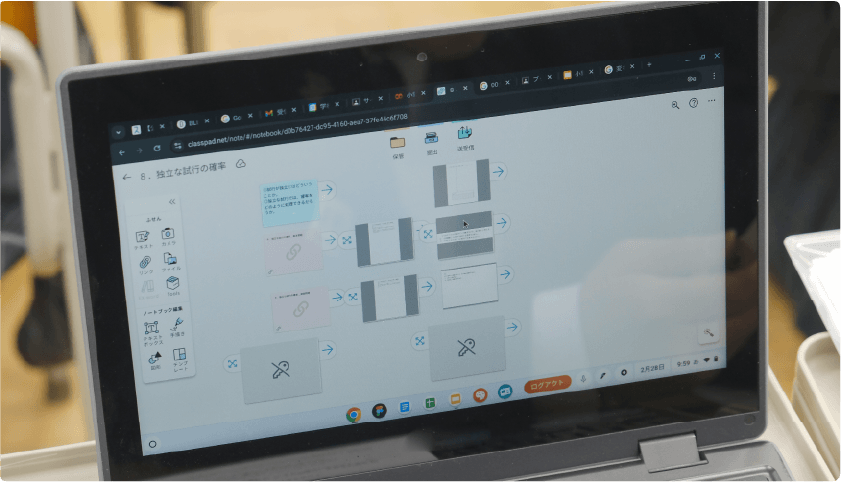 ClassPad.netを活用した山田邦彦先生の授業風景
