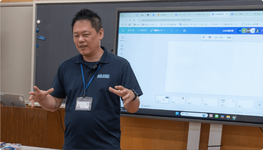 ClassPad.netを活用した吉川牧人先生の授業風景