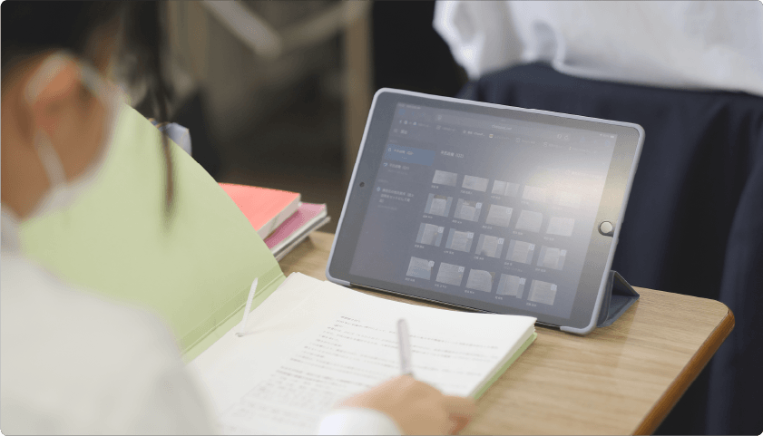 ClassPad.netを活用した授業風景