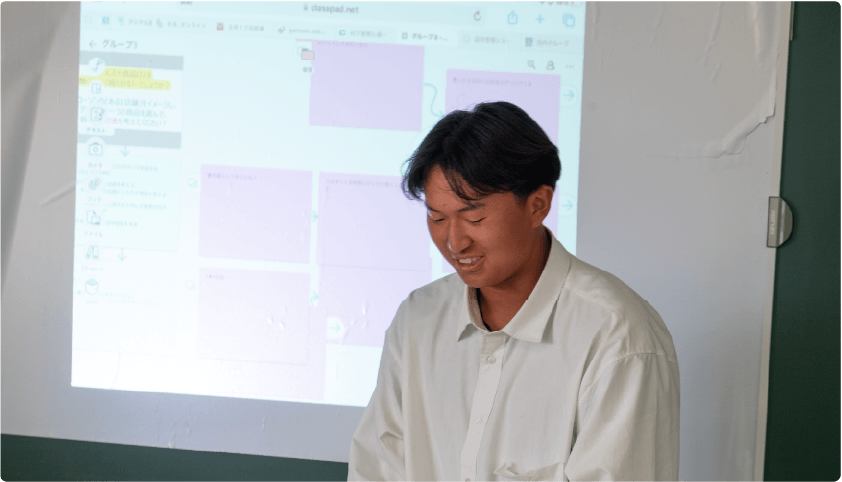 ClassPad.netを活用した授業風景