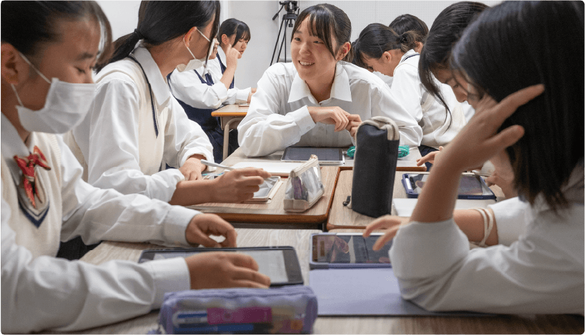 ClassPad.netを活用した授業風景