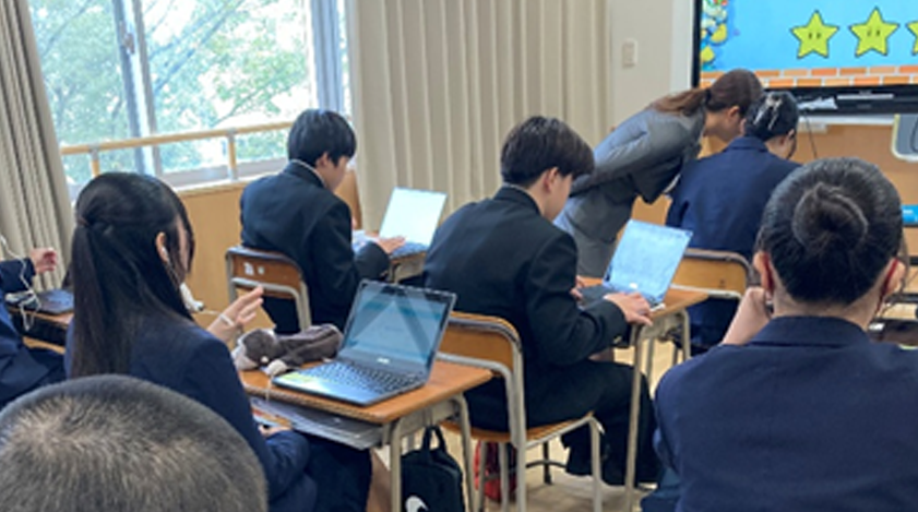 ClassPad.netを活用した授業風景