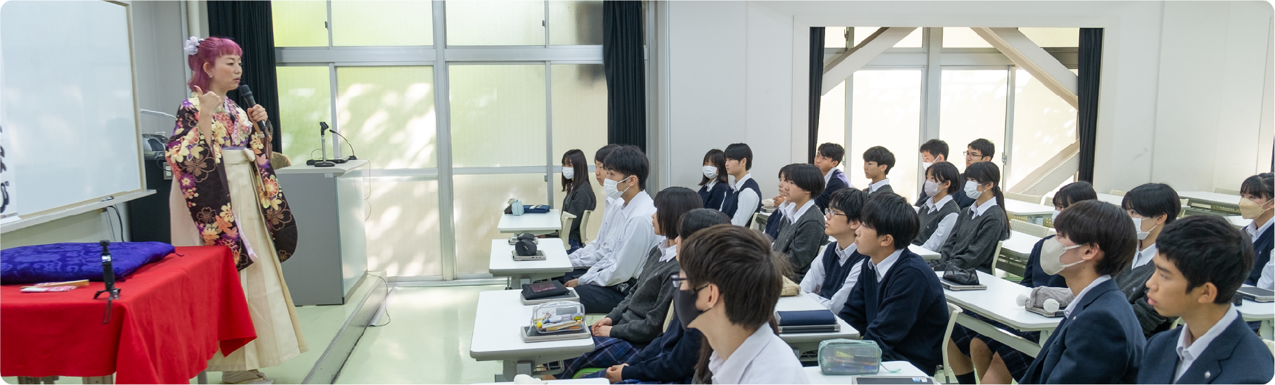 琉水亭はなびさん 授業の様子