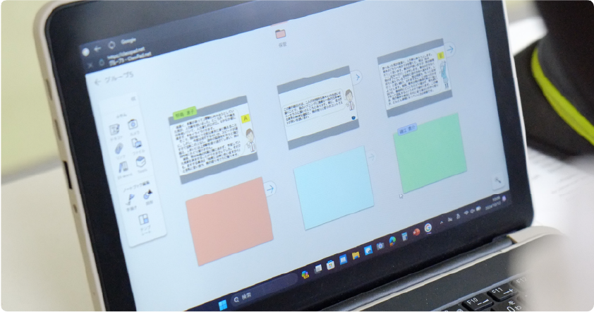 ClassPad.netを活用した授業風景