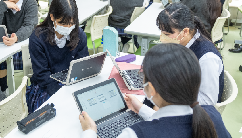 ClassPad.netを活用した授業風景