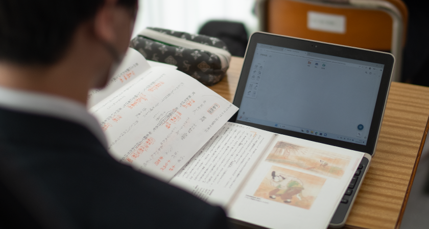 ClassPad.netを活用した授業風景