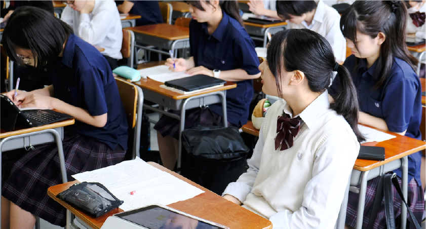ClassPad.netを活用した授業風景