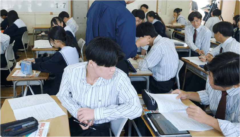 鍛治 勇志 先生のClassPad.netを活用した授業風景