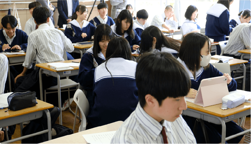 髙橋 李句 先生のClassPad.netを活用した授業風景