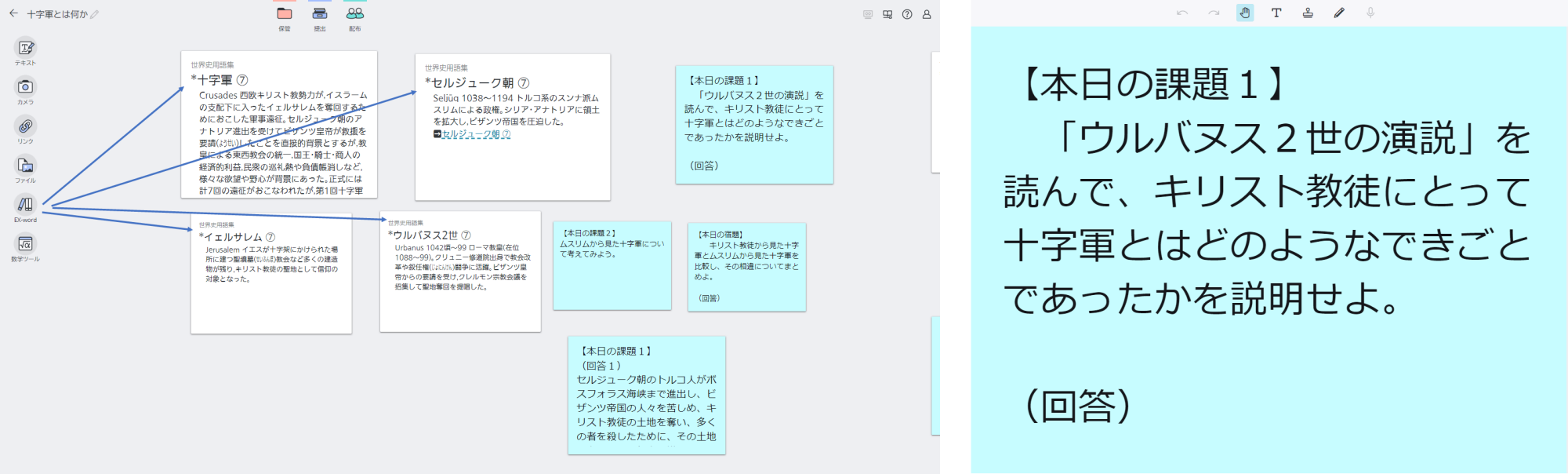 デジタルノートを活用した授業の全体像