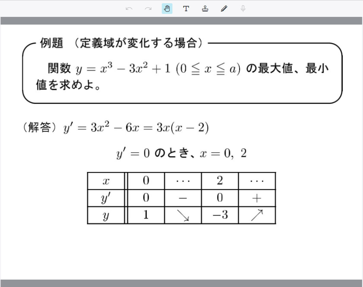 ファイルふせん機能を活用した例題の提示