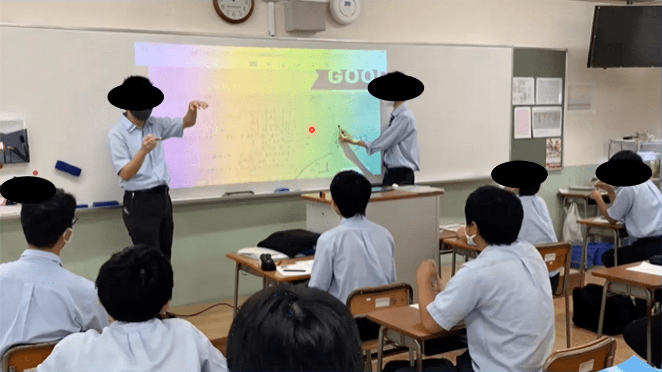 生徒の発表の様子