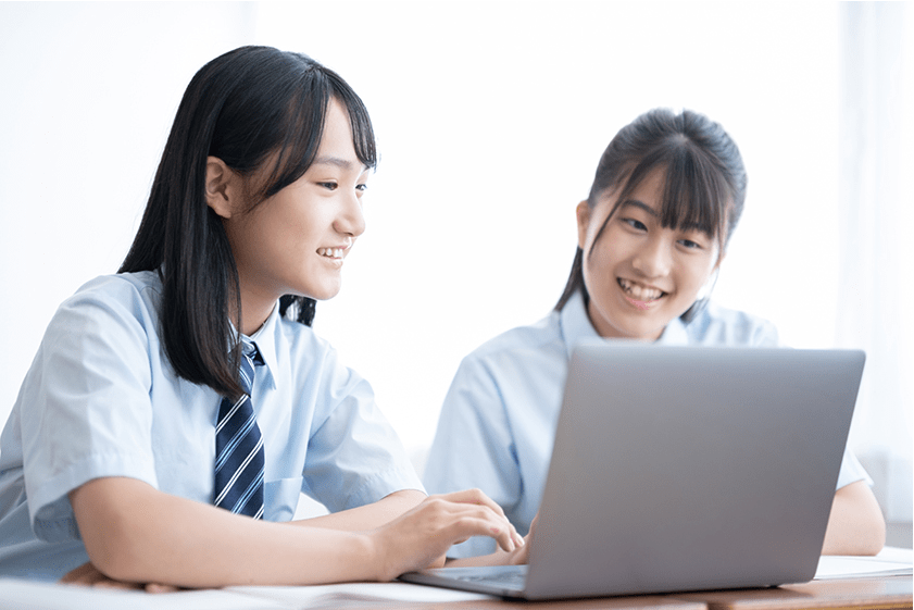 ICTを活用したアクティブラーニングの様子