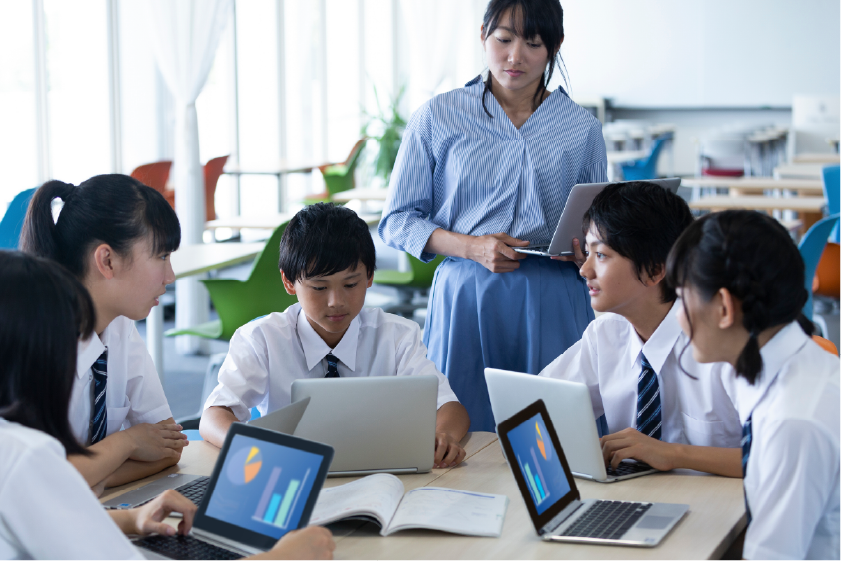 考えを伝え合い、自分と集団の考えを発展させる