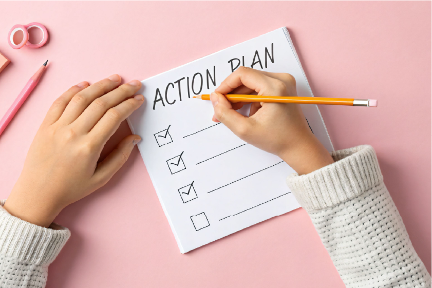 ① 【Plan】教育目標の共有と教科横断的な計画策定