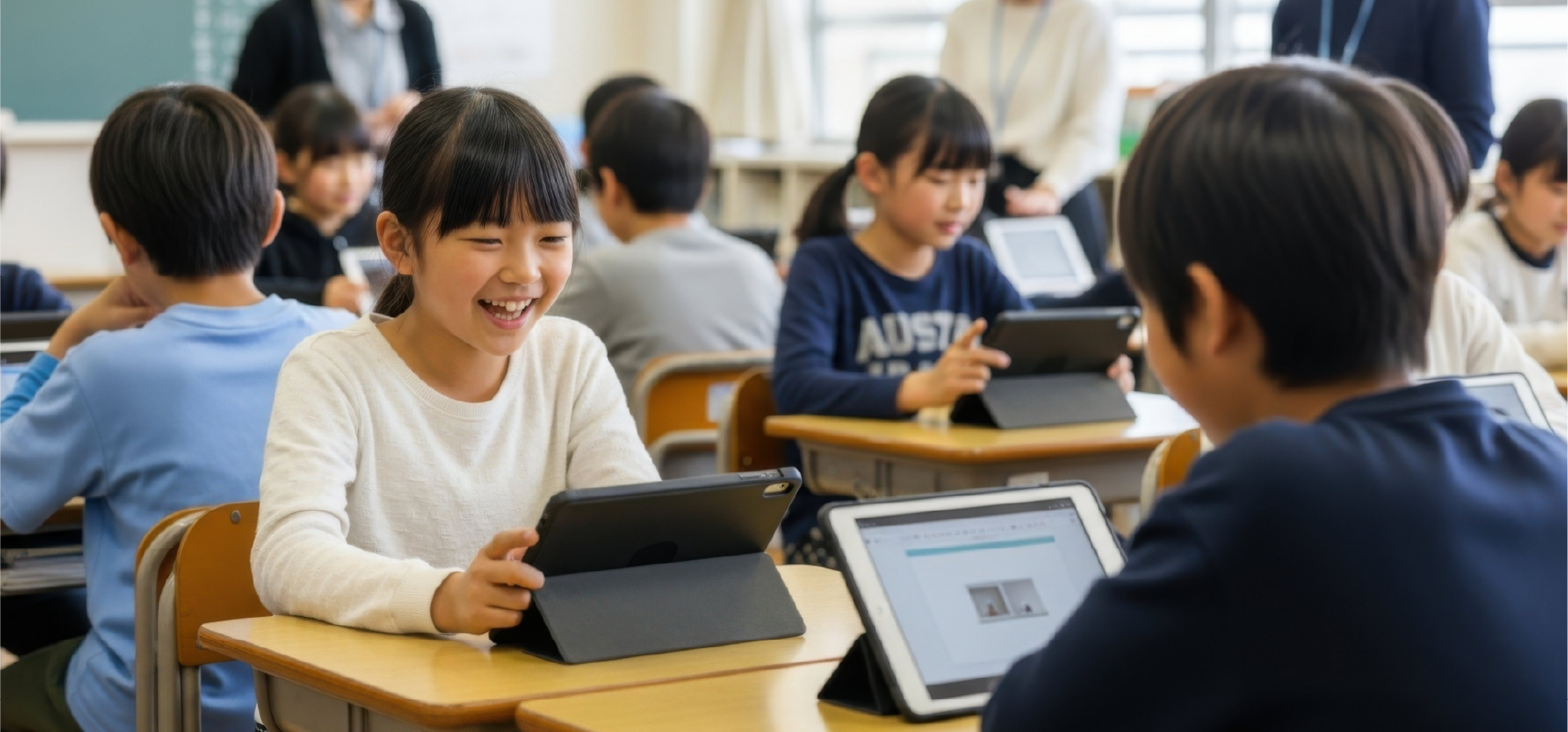 「協働的な学び」と「個別最適な学び」の一体的な 充実を分かりやすく解説。実践例も紹介