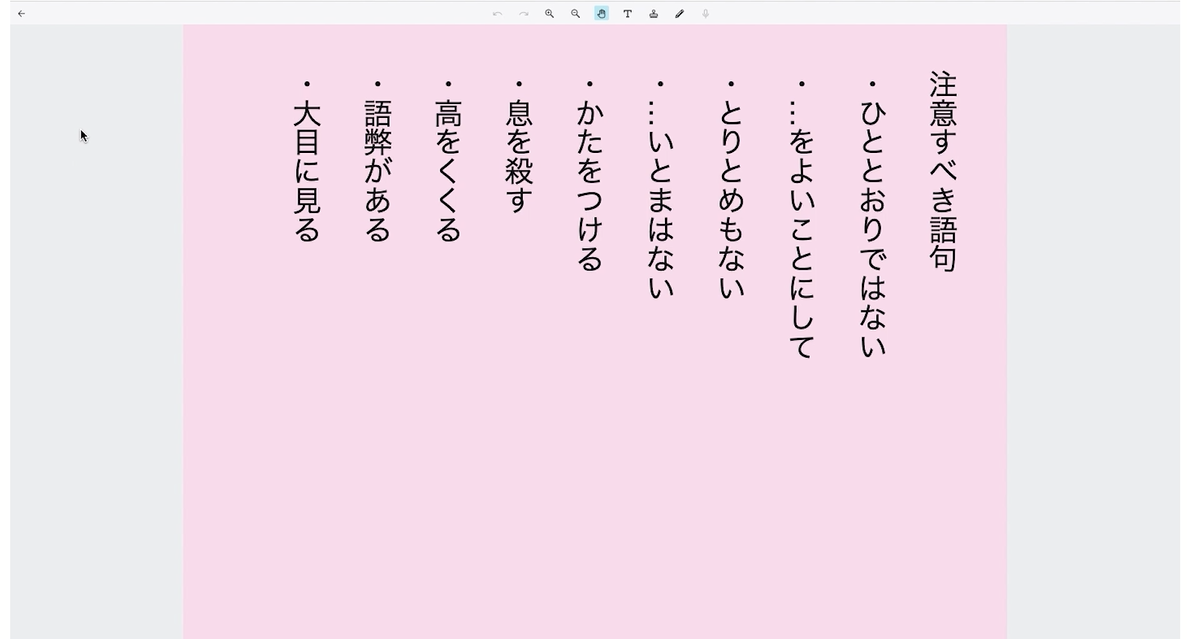 注意すべき語句