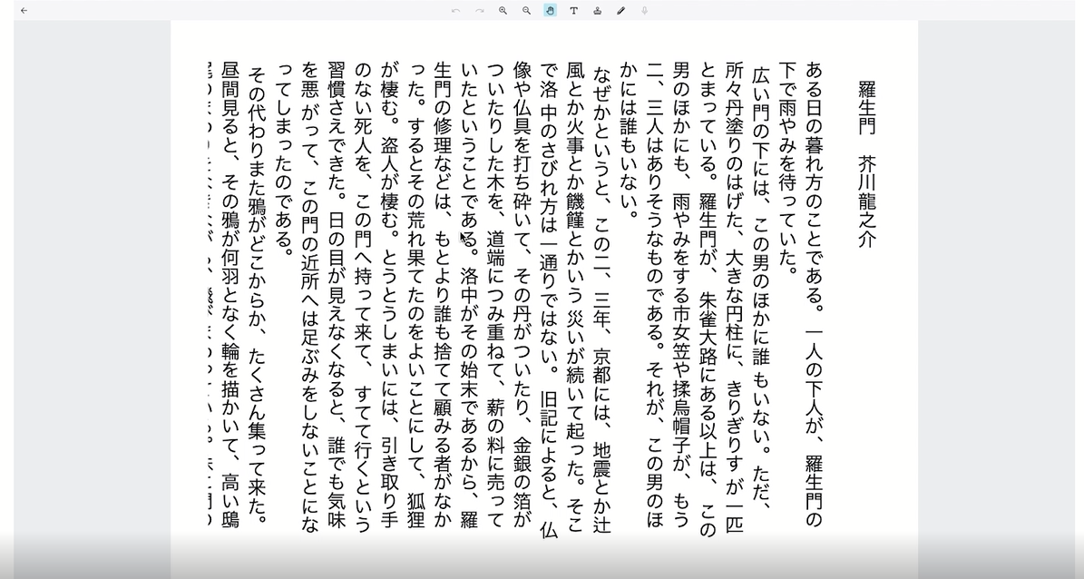 羅生門　芥川龍之介