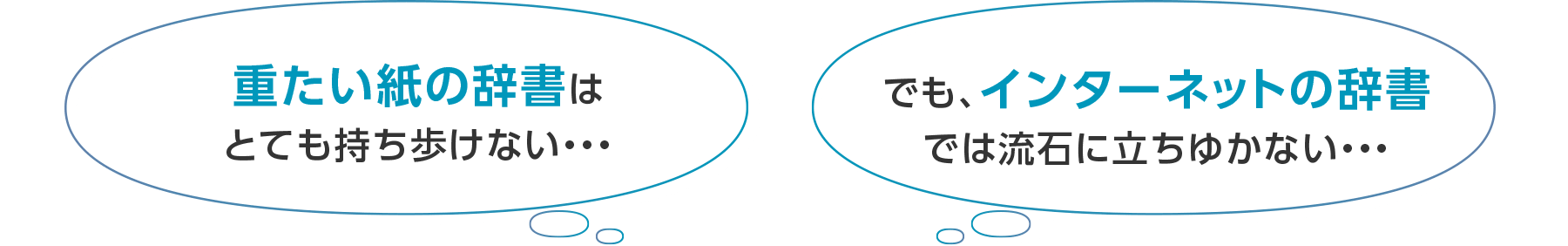 重たい紙の辞書はとても持ち歩けない・・・でも、インターネットの辞書では流石に立ちゆかない・・・