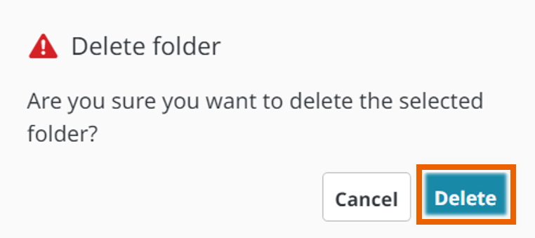 Delete folder