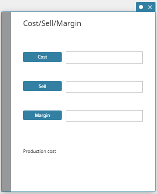 Cost/Sell/Margin