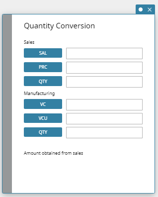 Quantity Conversion