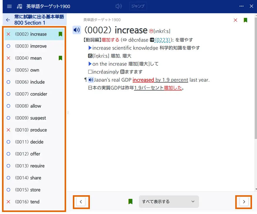 進捗管理コンテンツ