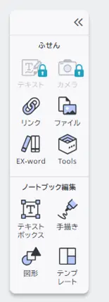 作成禁止のふせんの表示例